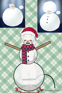 ...becomes a snowman